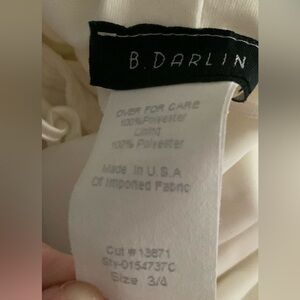 White long prom dress